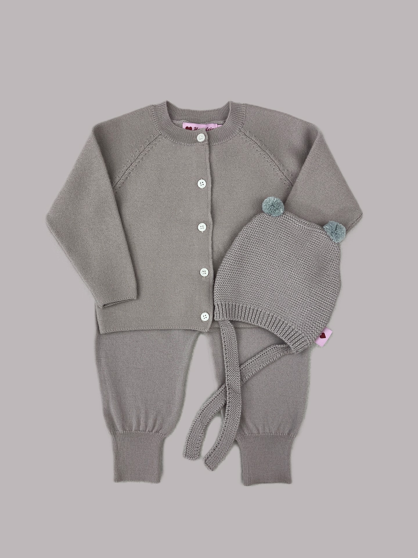Baby Basic-Set taupe