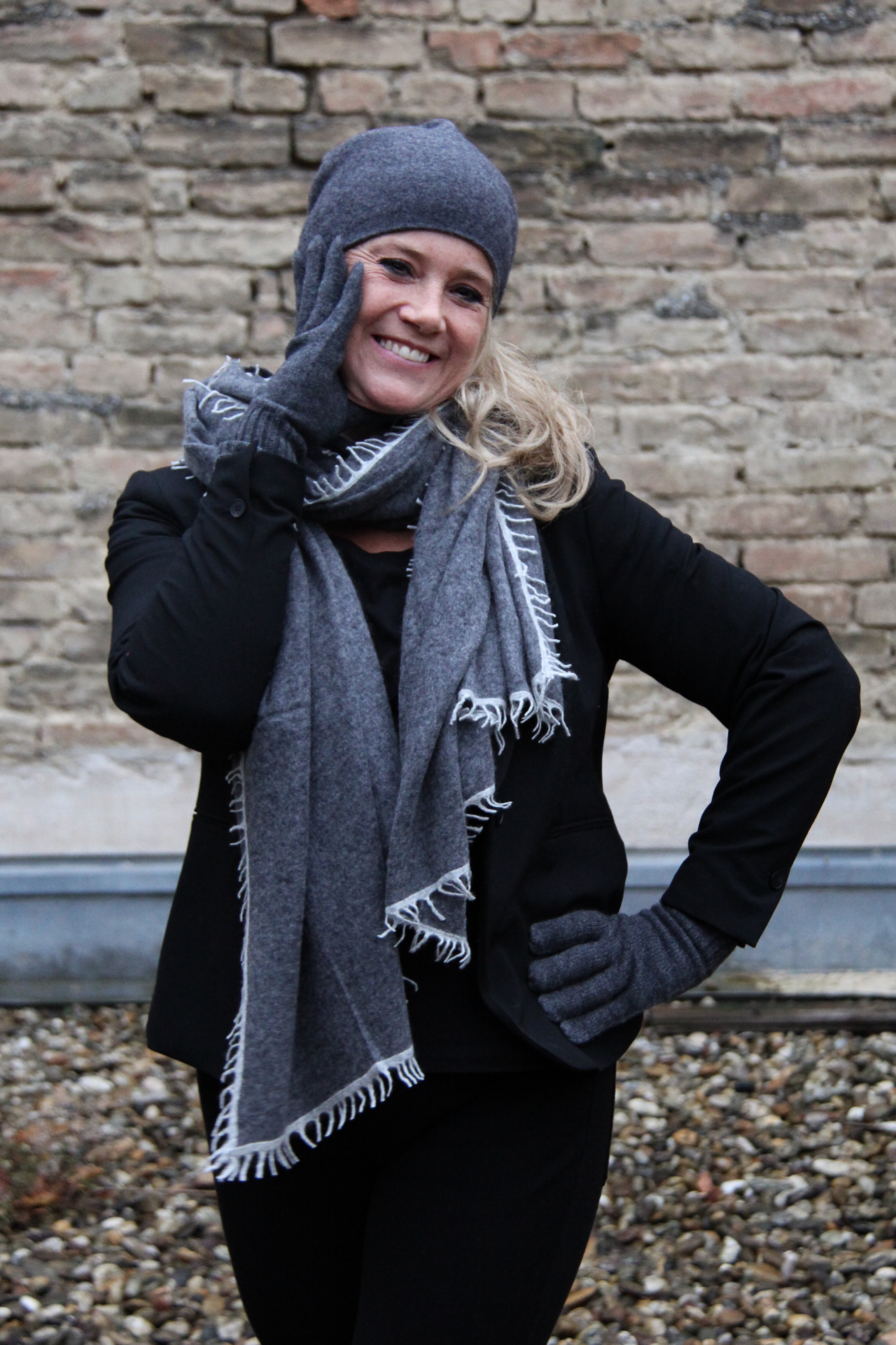 Cashmere Set grau