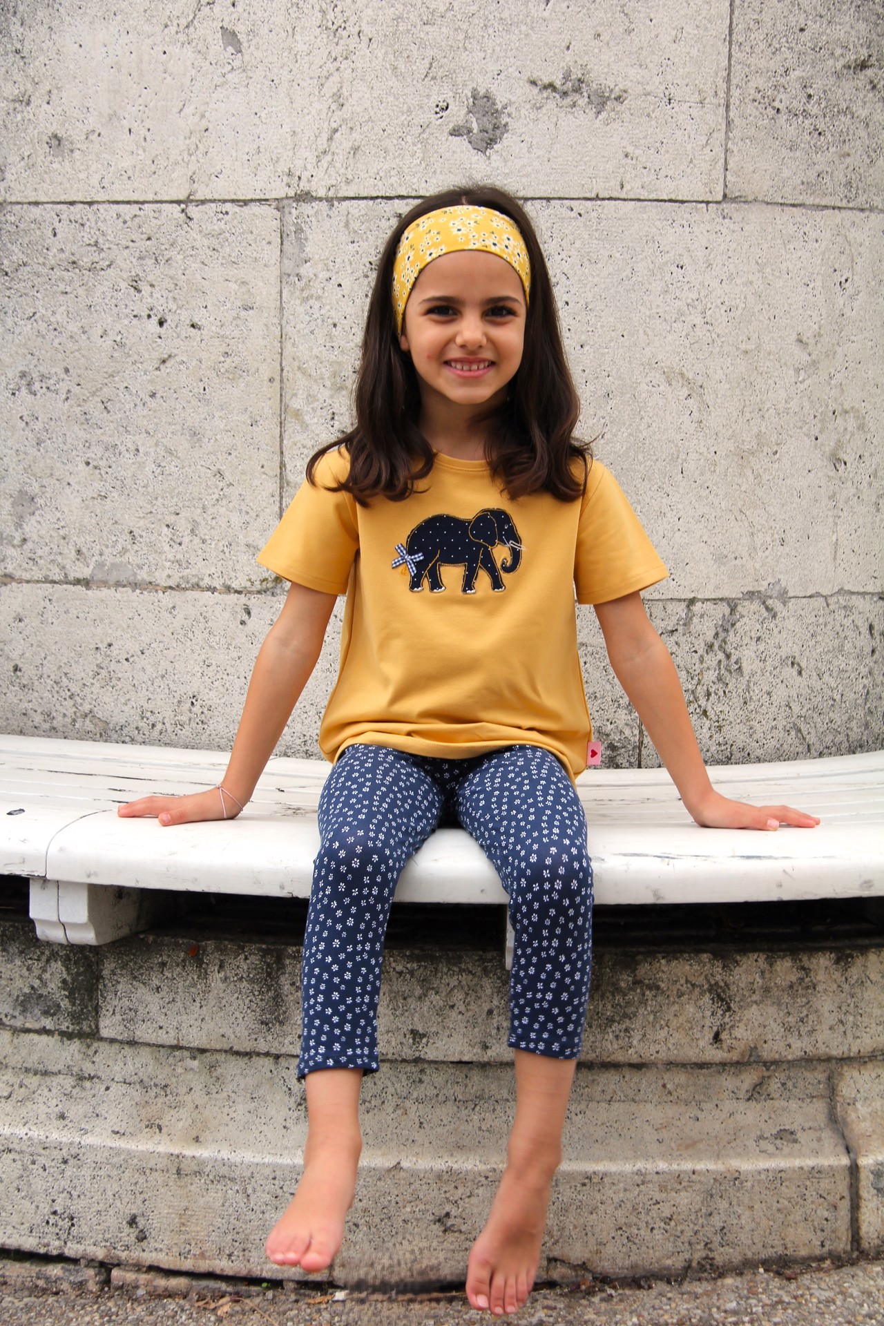 Mädchen Kombi Elefant