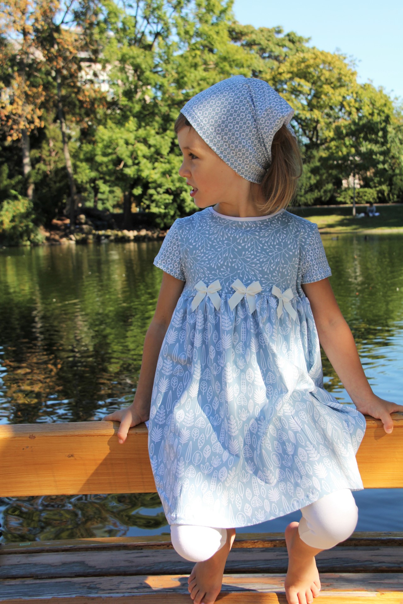 Kleid Frühlingstraum hellblau Kleid Frühlingstraum hellblau