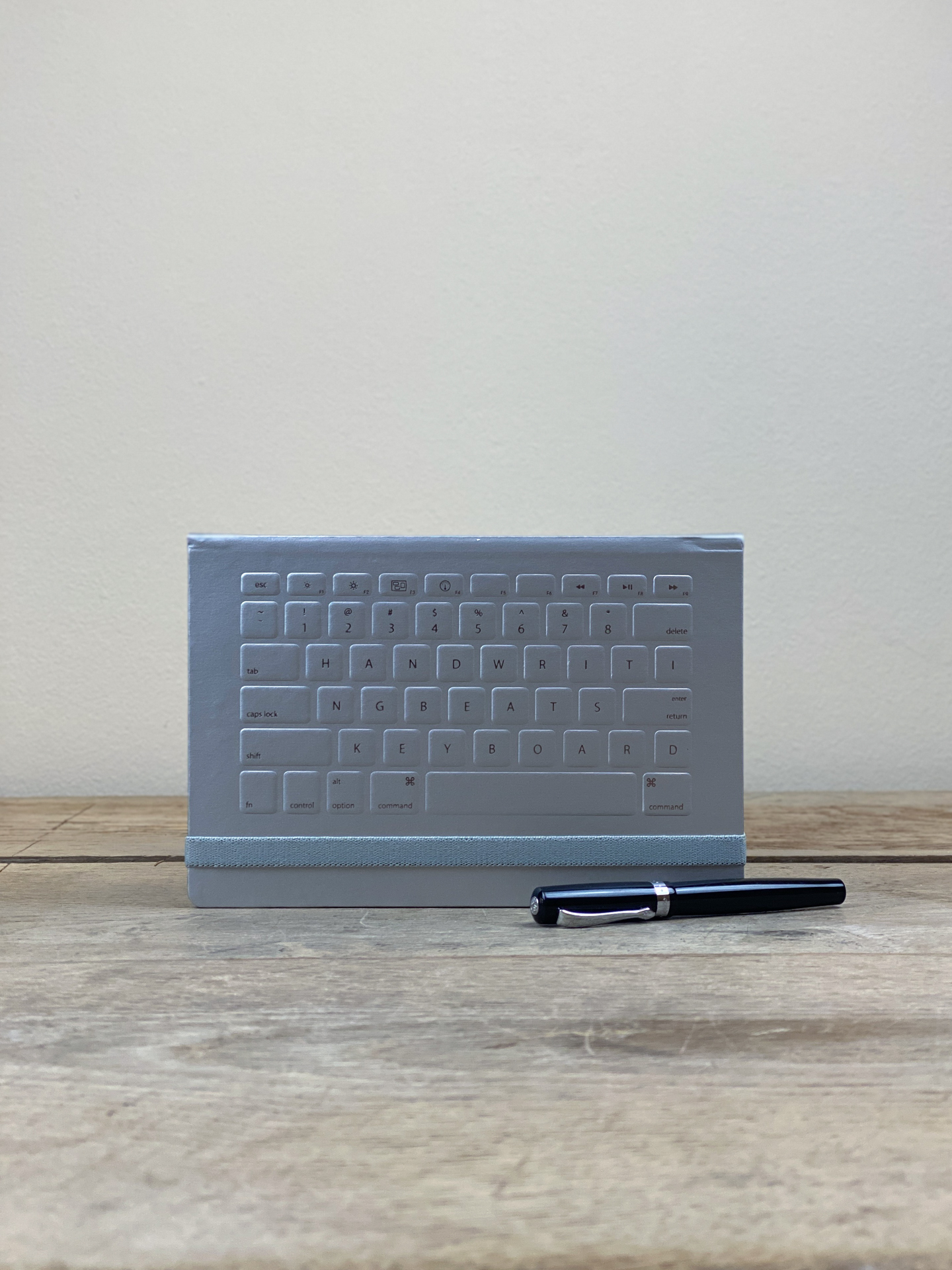 Notizbuch Keyboard silber