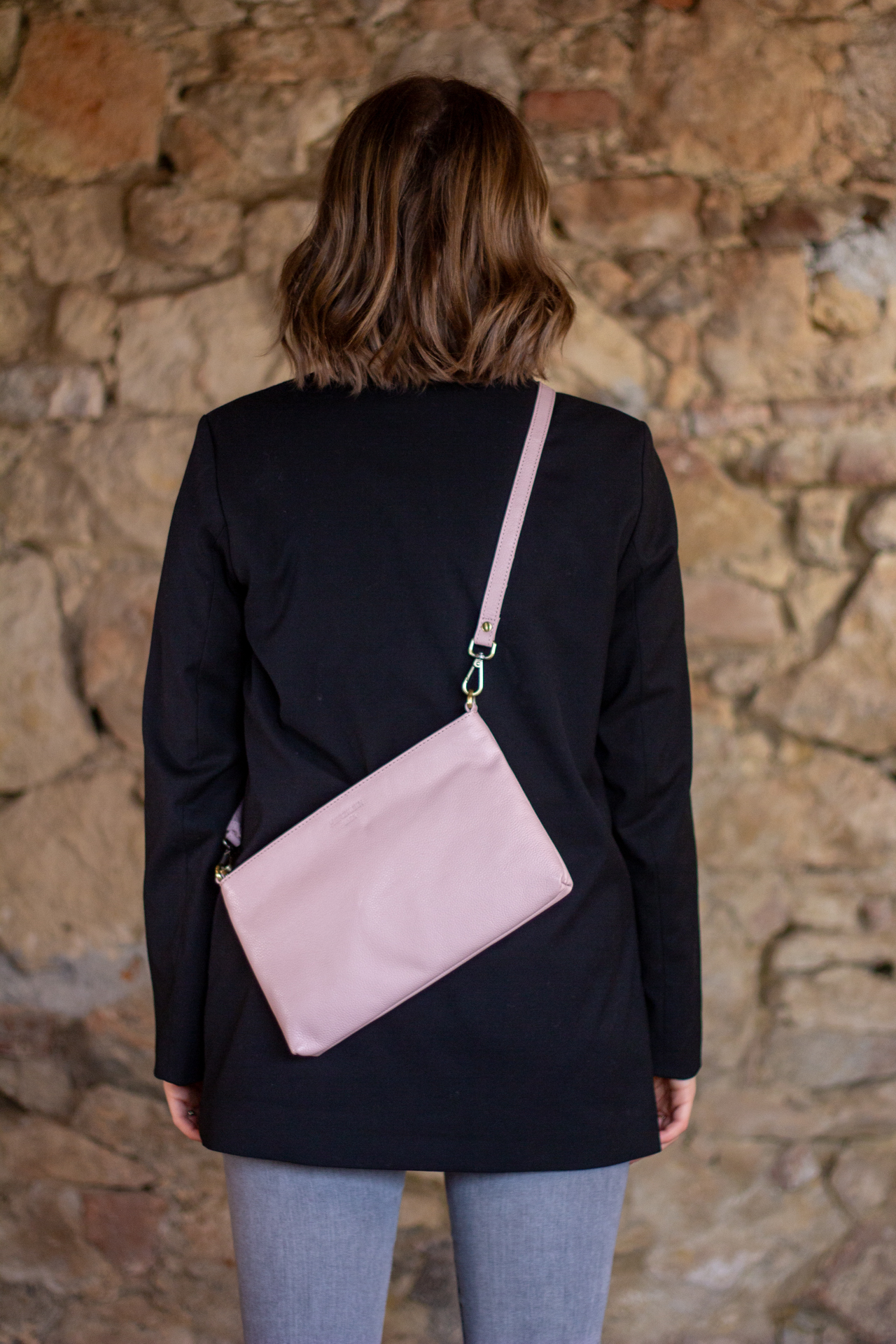 Ledertasche Damen rosa