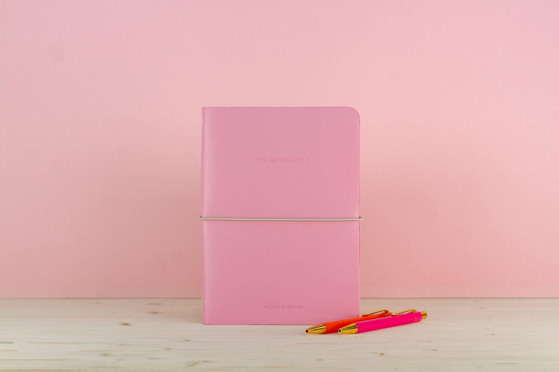 To Remember Notebook vegan pink