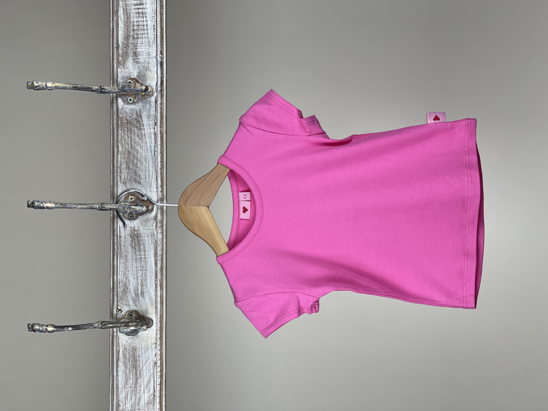 Shirt Basic Pink Kurzarm