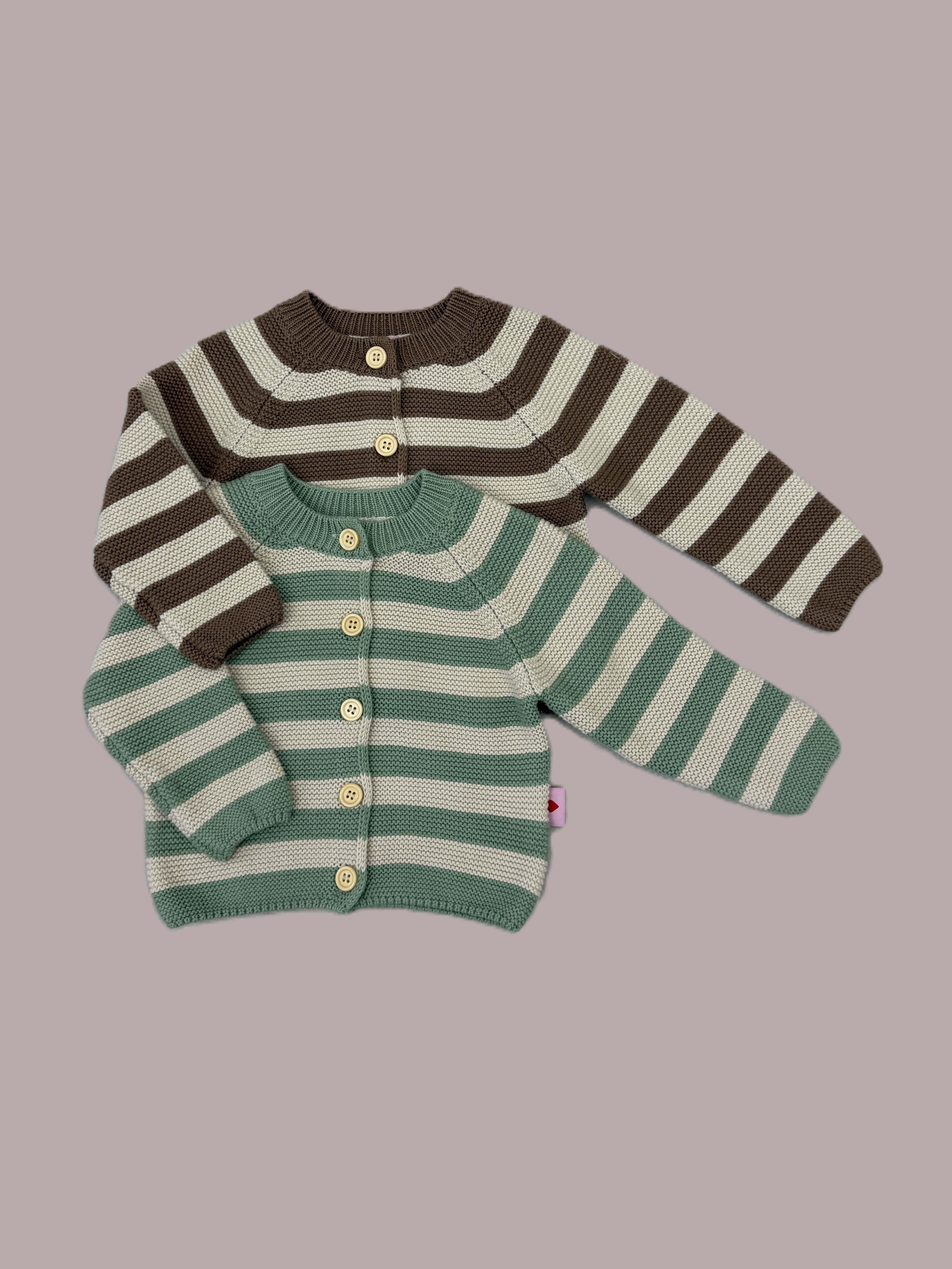 Strickweste gestreift