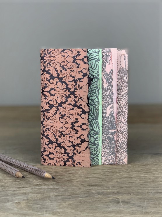Hefte-Set Lederetui floral Hefte-Set Lederetui floral