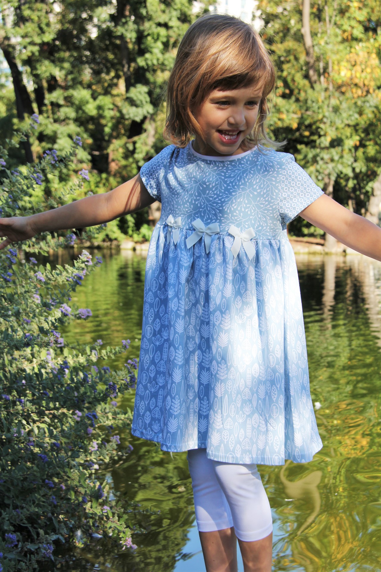 Kleid Frühlingstraum hellblau Kleid Frühlingstraum hellblau