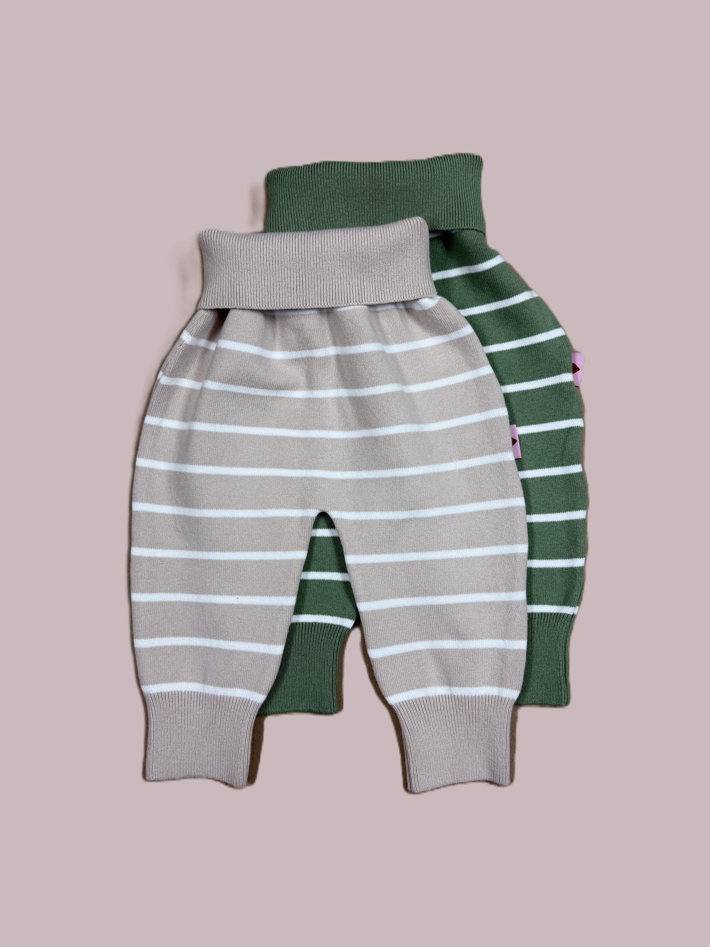 Strickhose gestreift