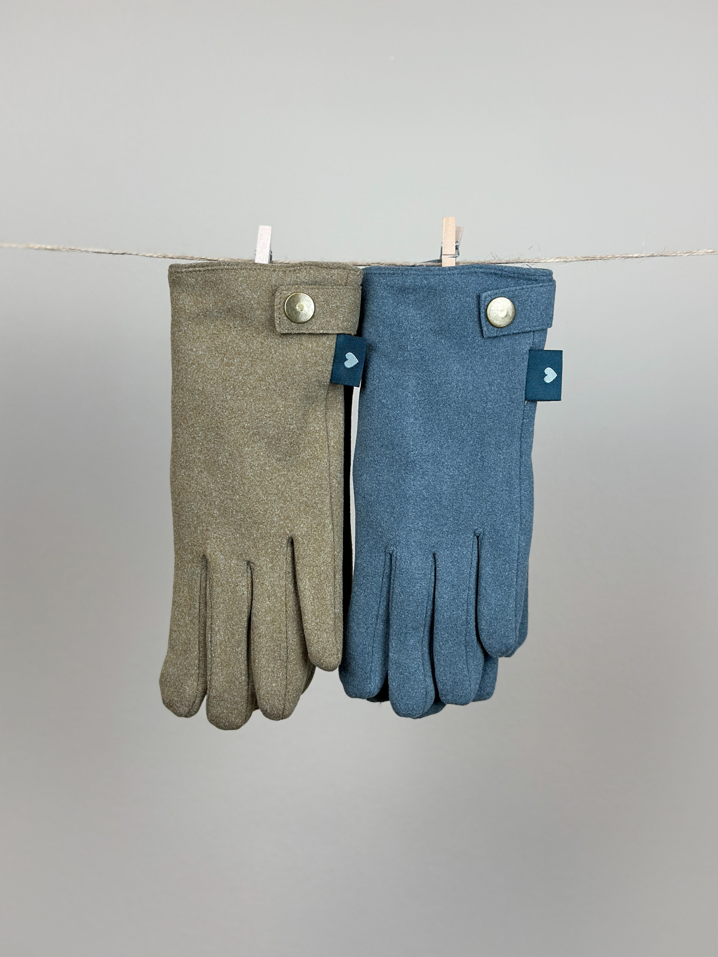 Handschuhe flauschig Damen