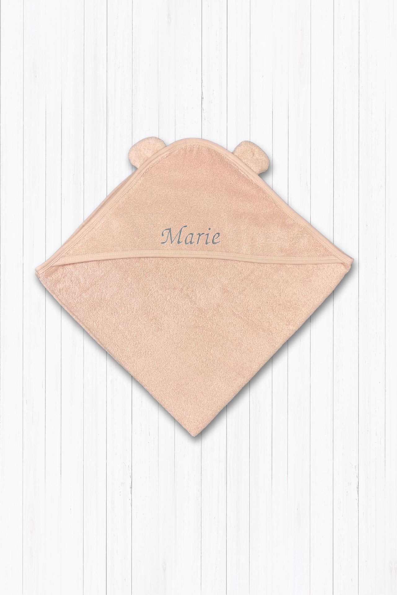 Babybadetuch rosa uni