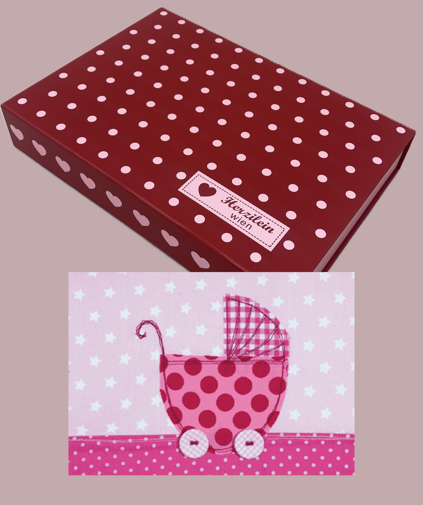Herzilein-Geschenkbox mit Herzilein Grußkarte: Girl