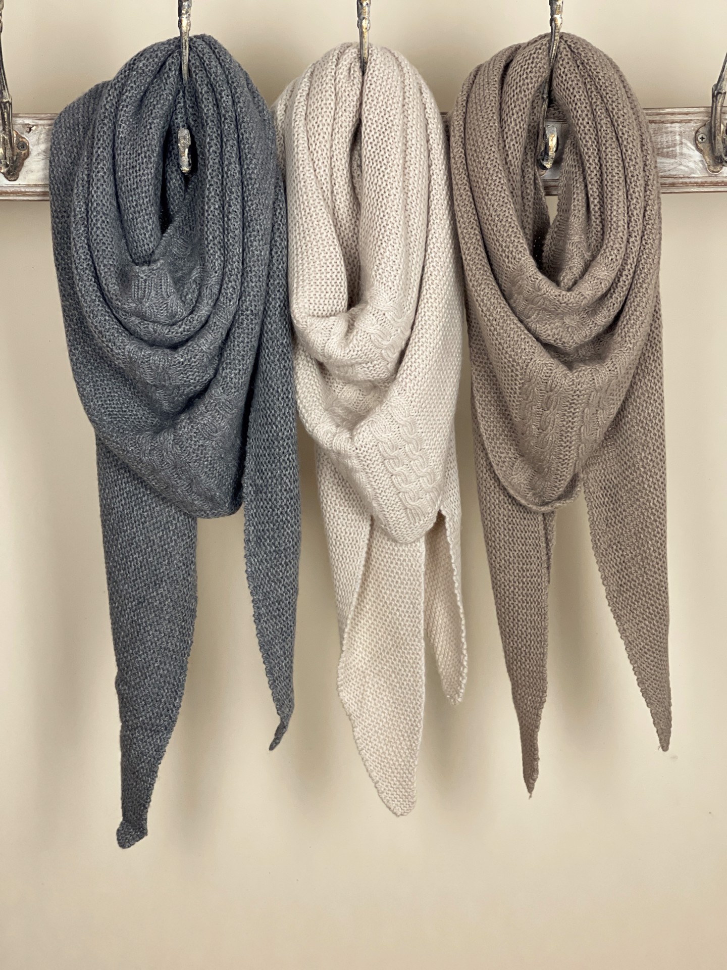 Strickschal Zopfmuster Strickschal Zopfmuster