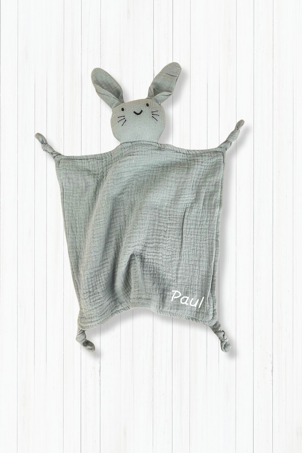 Schmusetuch Hase Musselin mint