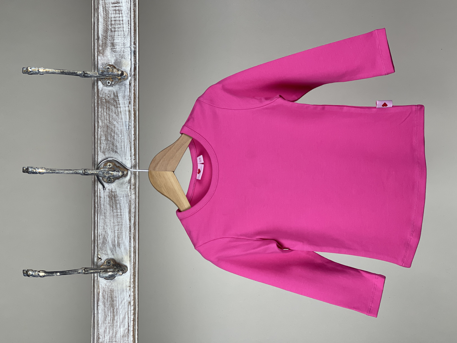 Shirt Basic pink langarm