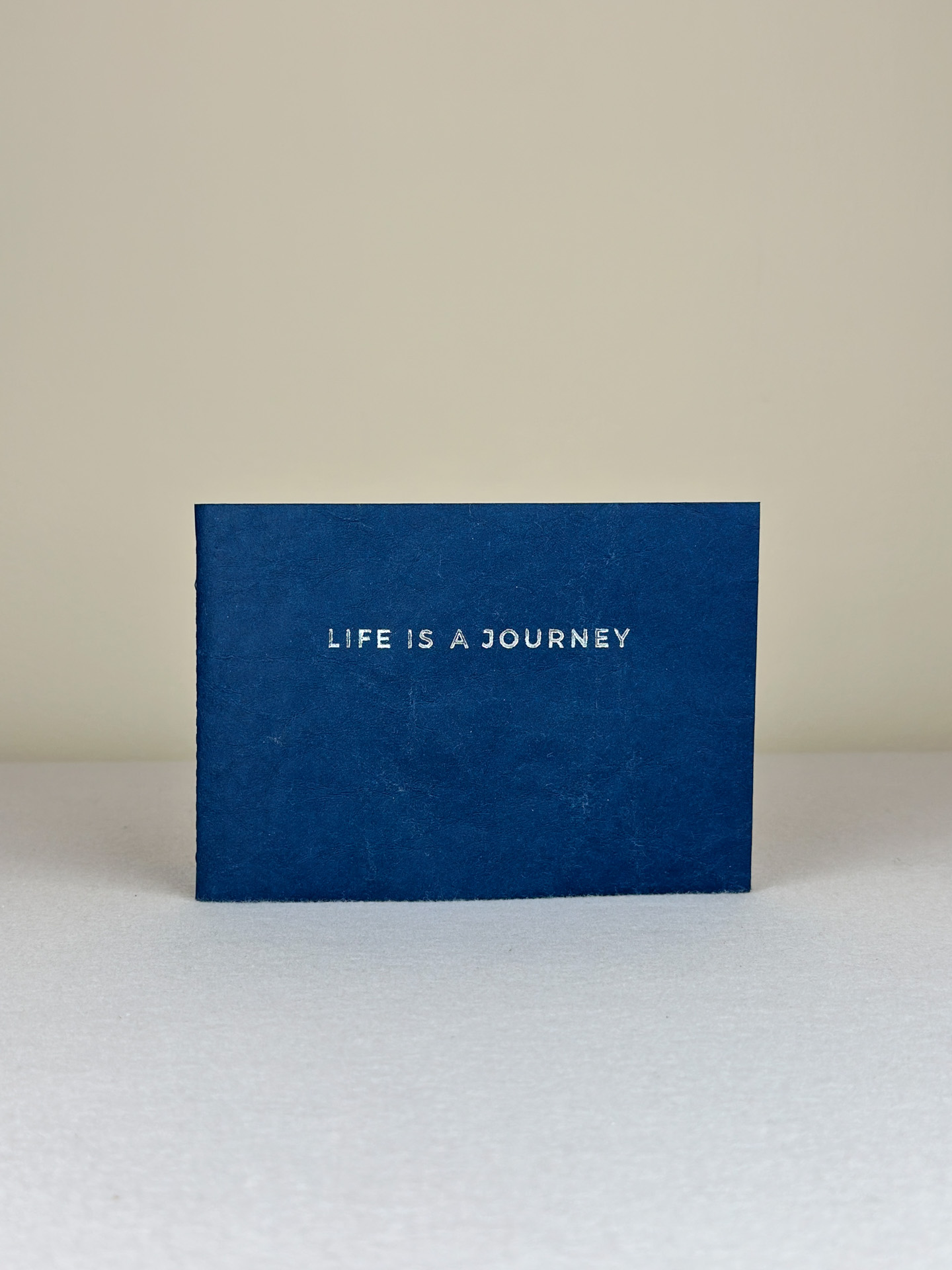 Mini Fotoalbum Life is a journey blau