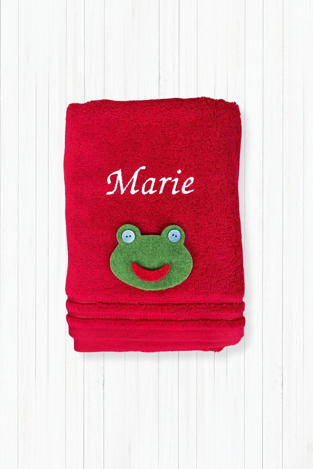 Handtuch rot Frosch