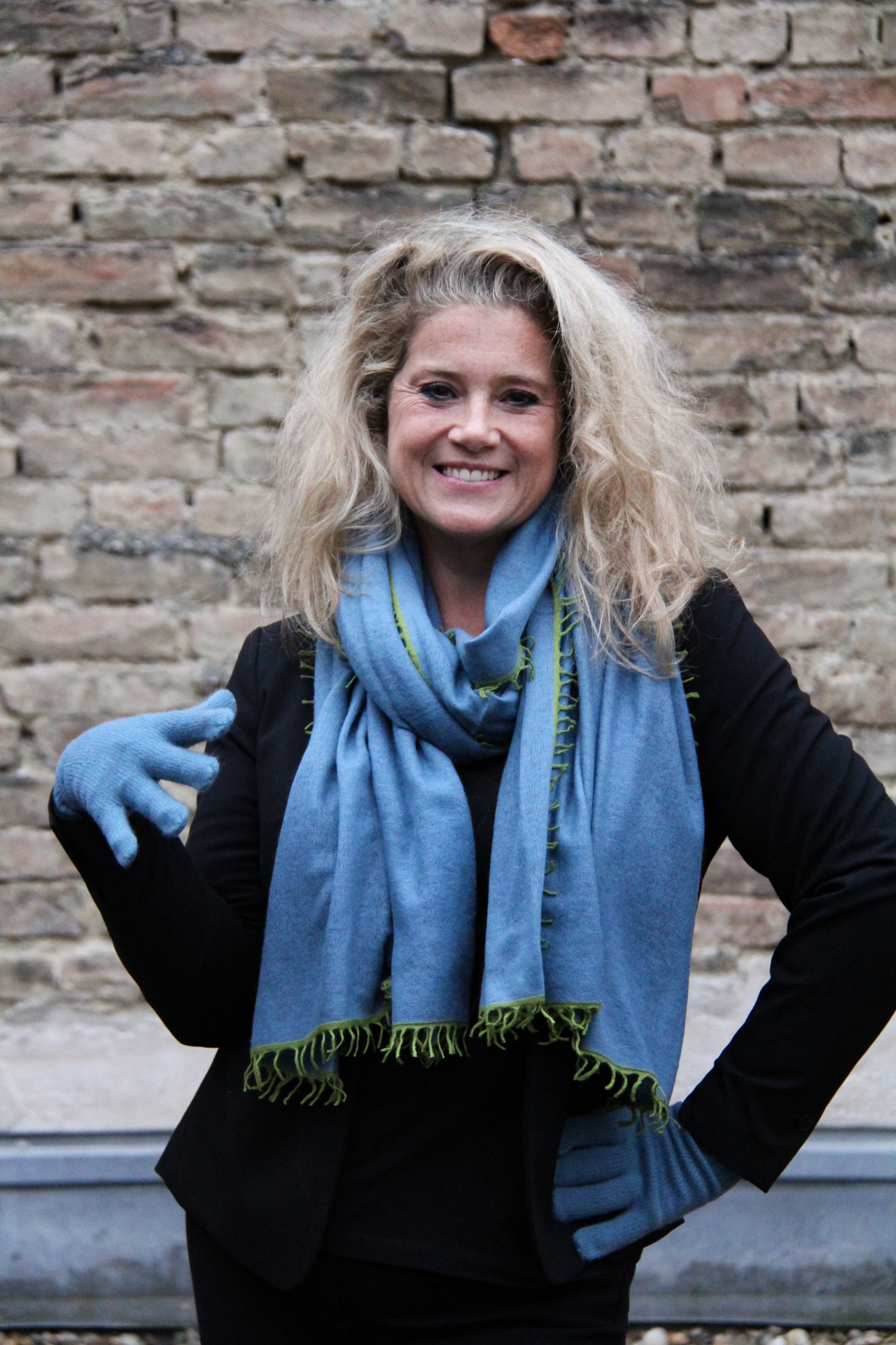Cashmere Set blau