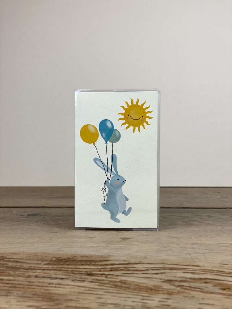 Mutterkindpasshülle Hase blau