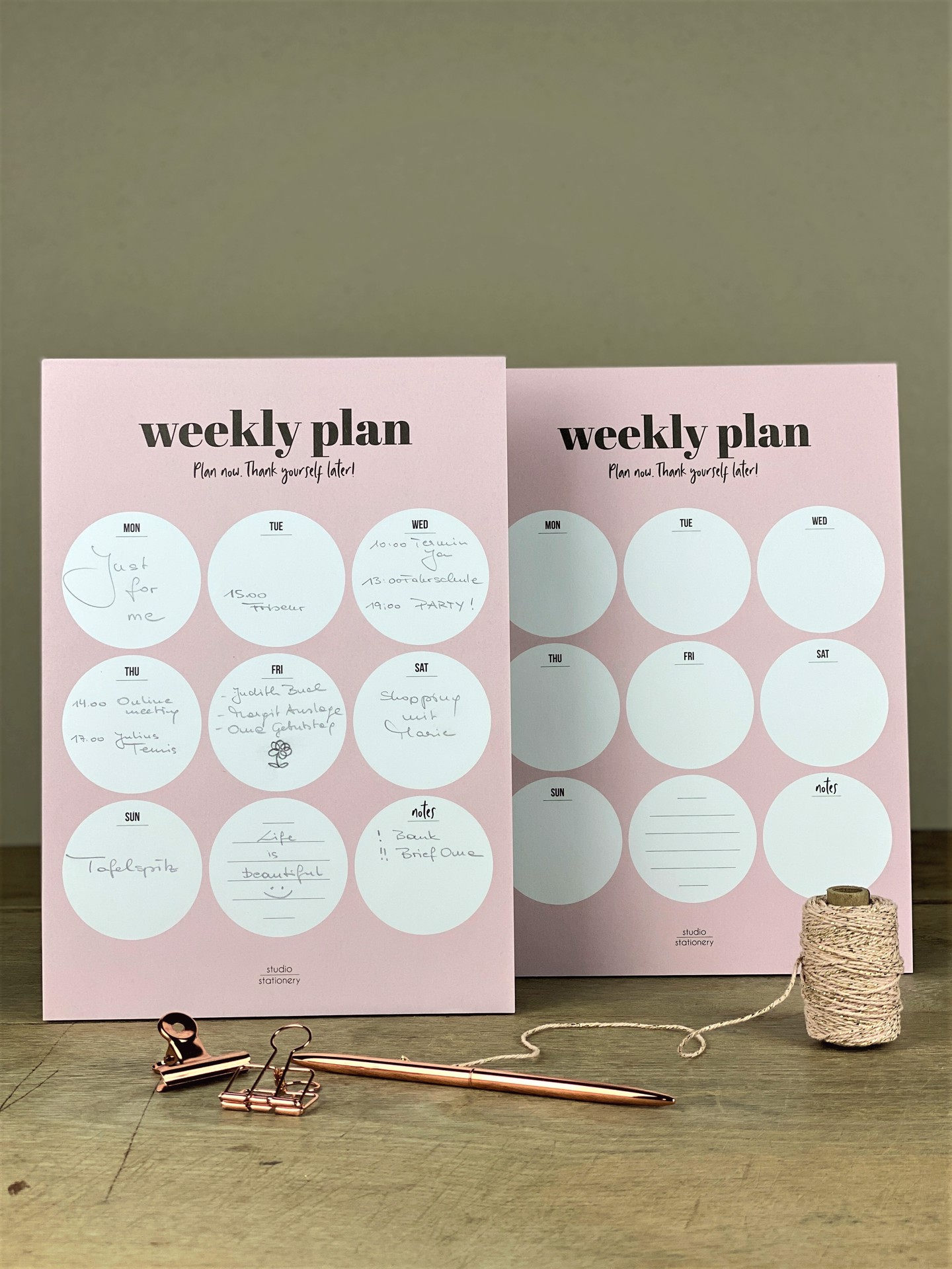 Notizblock Weekly Plan Notizblock Weekly Plan
