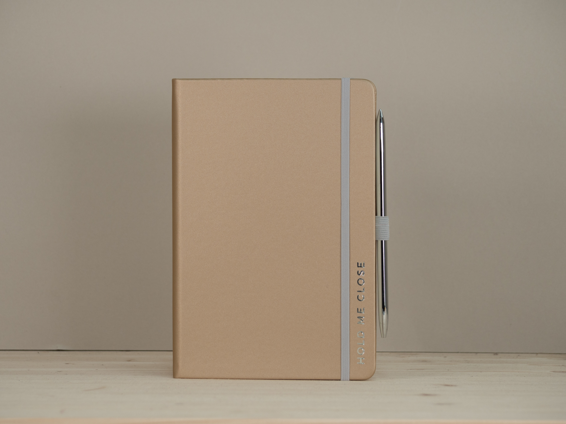 Notizbuch vegan geprägt gold