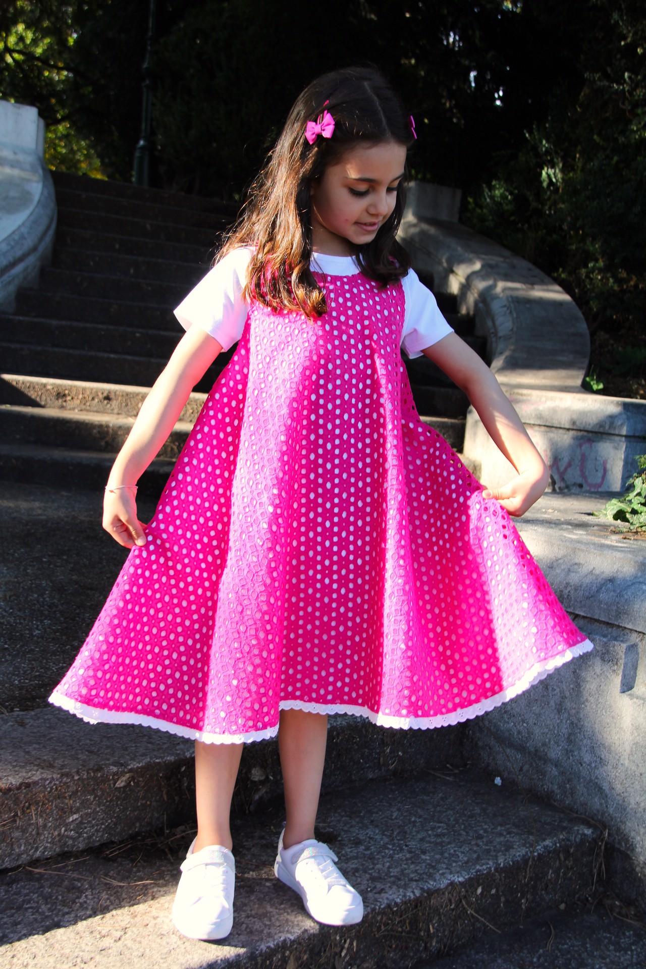 Mädchen Kombi Drehkleid