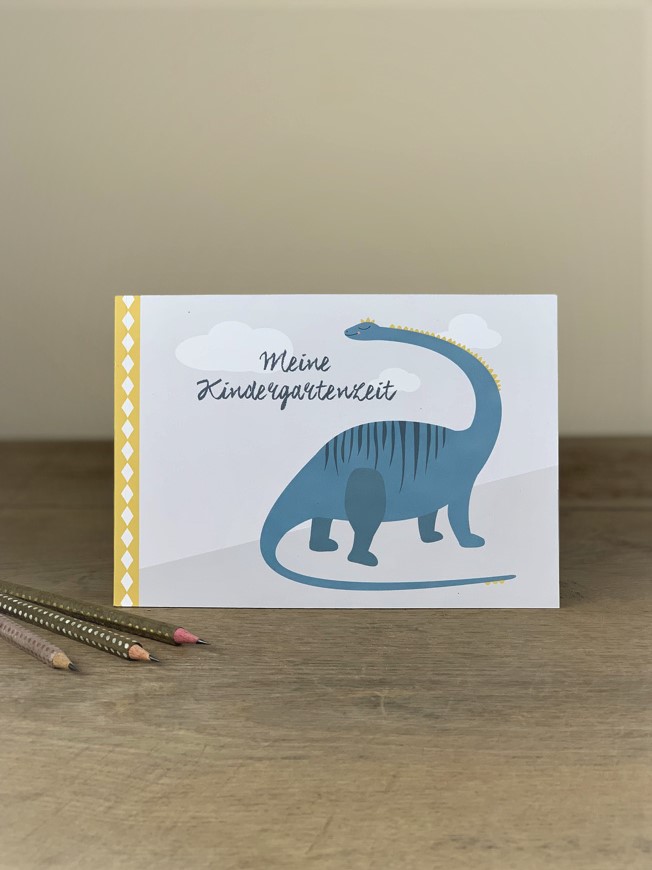 Erinnerungsbuch Kindergartenzeit Dino 