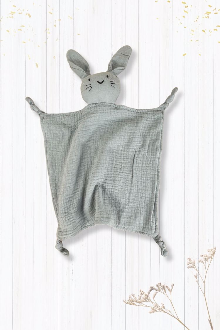 Schmusetuch Hase musselin Mint
