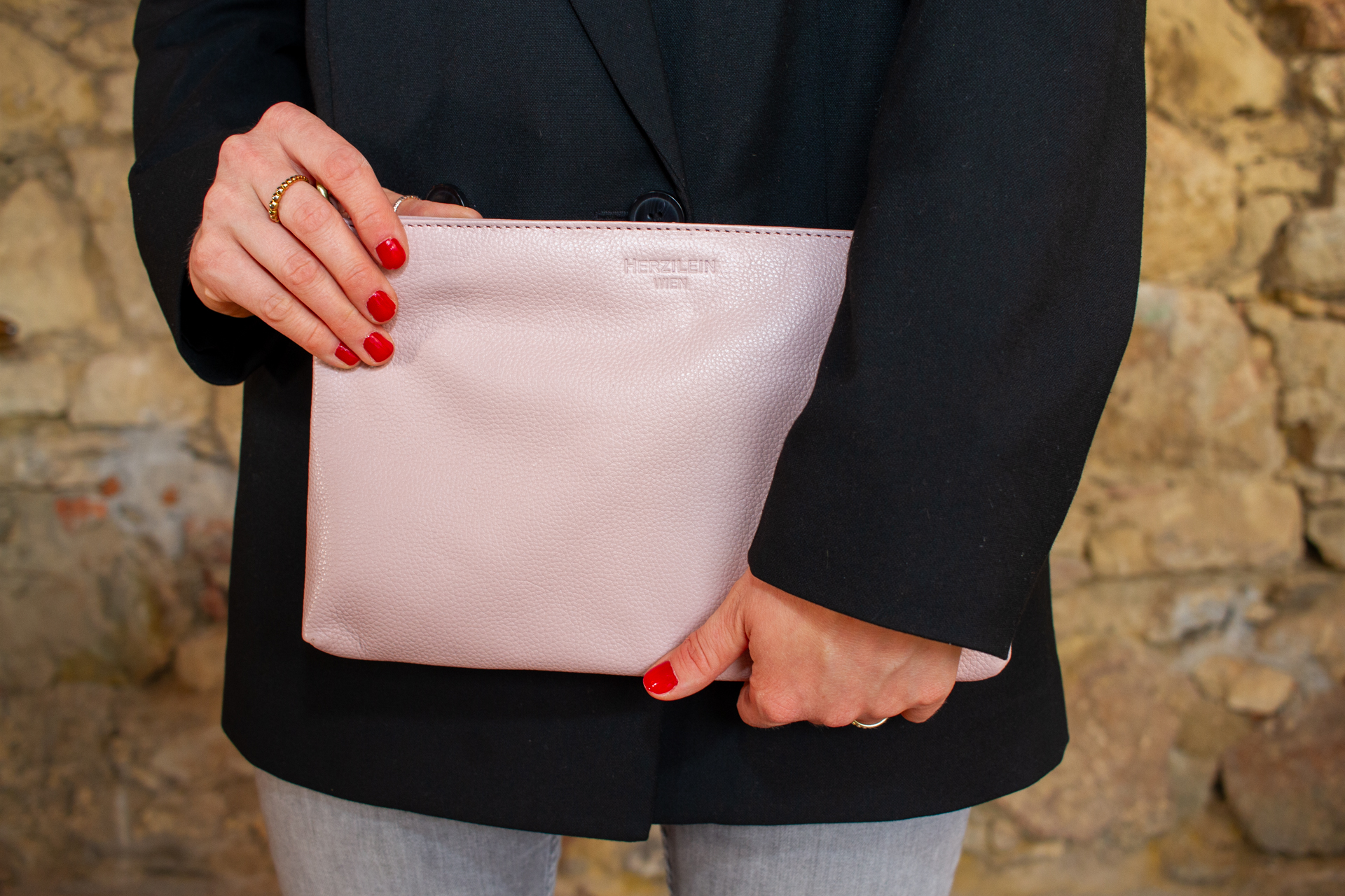 Ledertasche Damen rosa