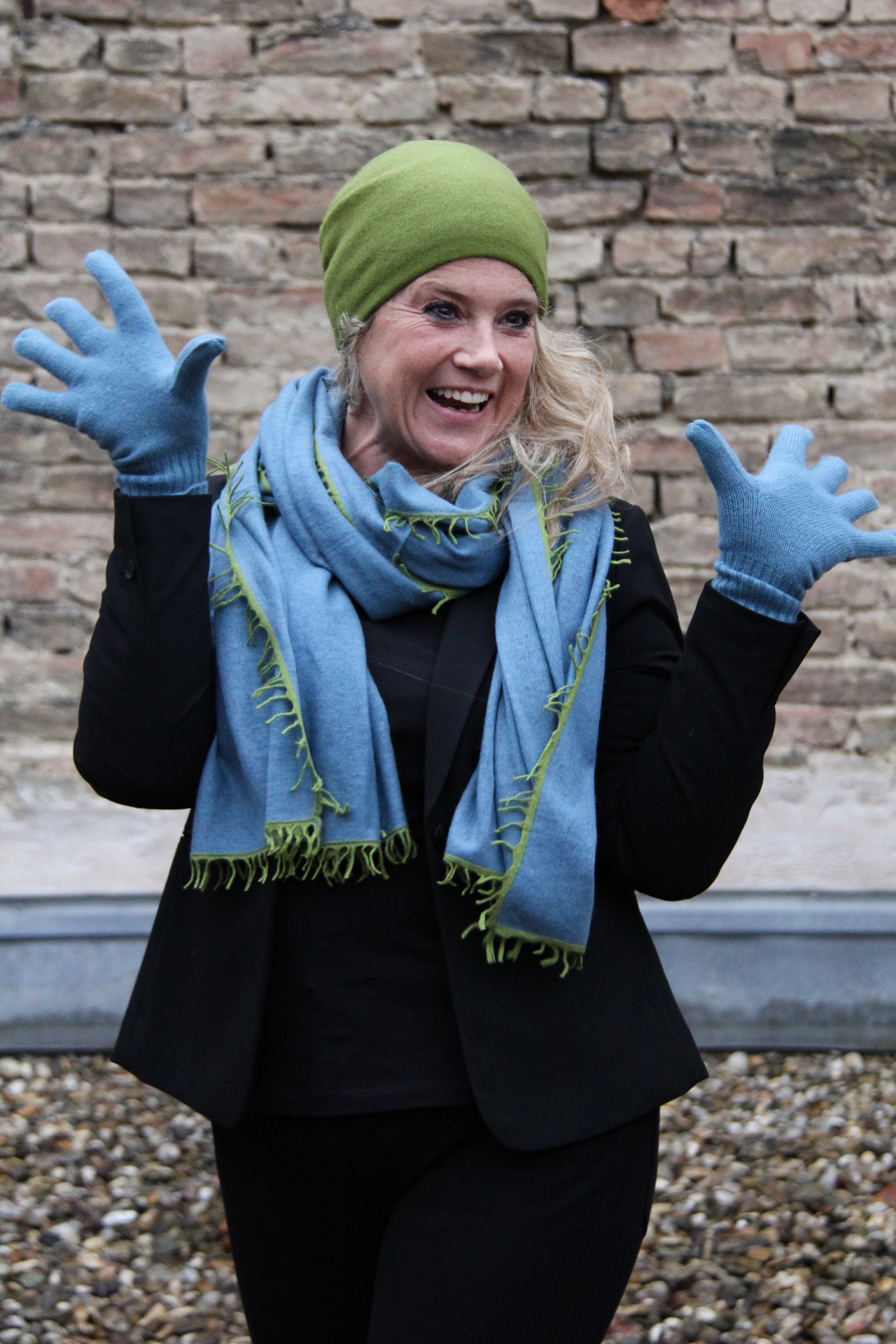 Cashmere Set blau