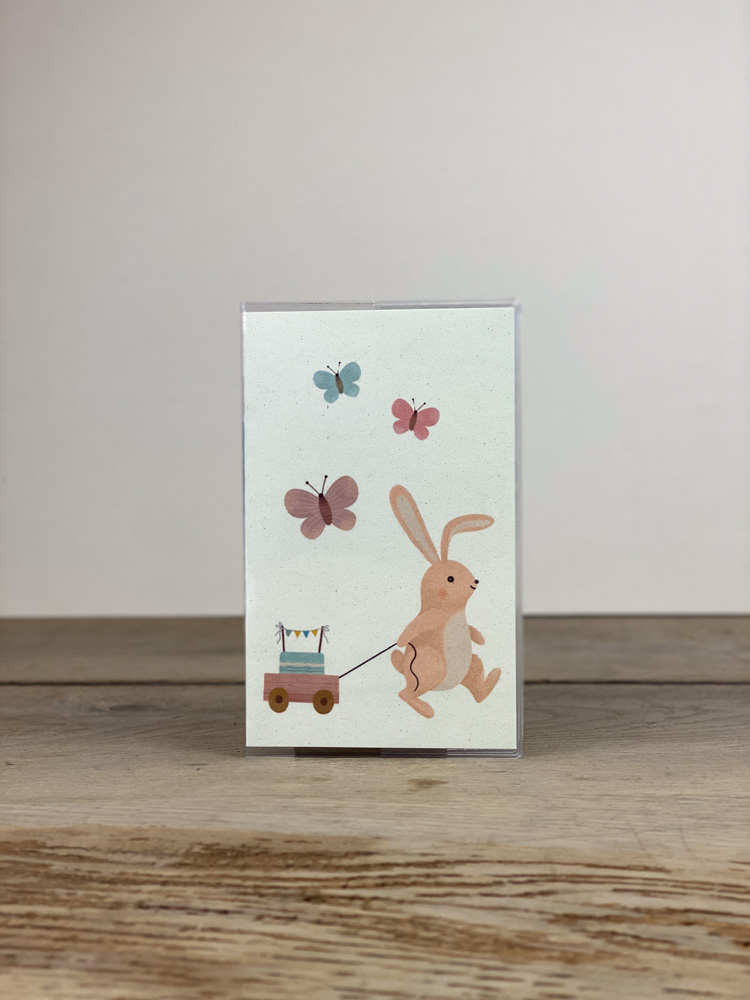 Mutterkindpasshülle Hase rosa