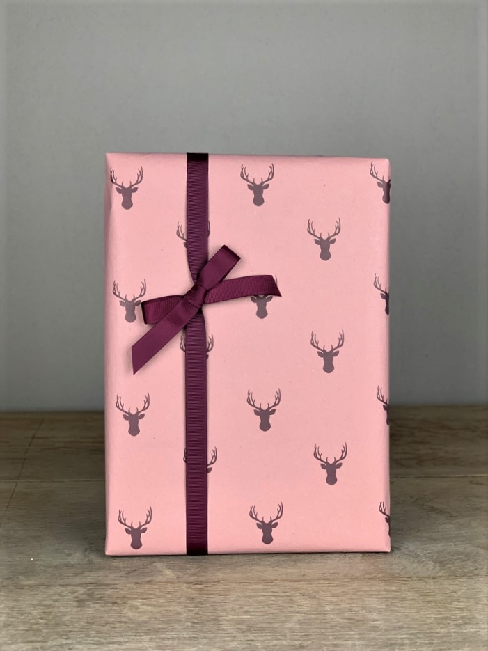 Geschenkpapier Hirsch rosa Geschenkpapier Hirsch rosa