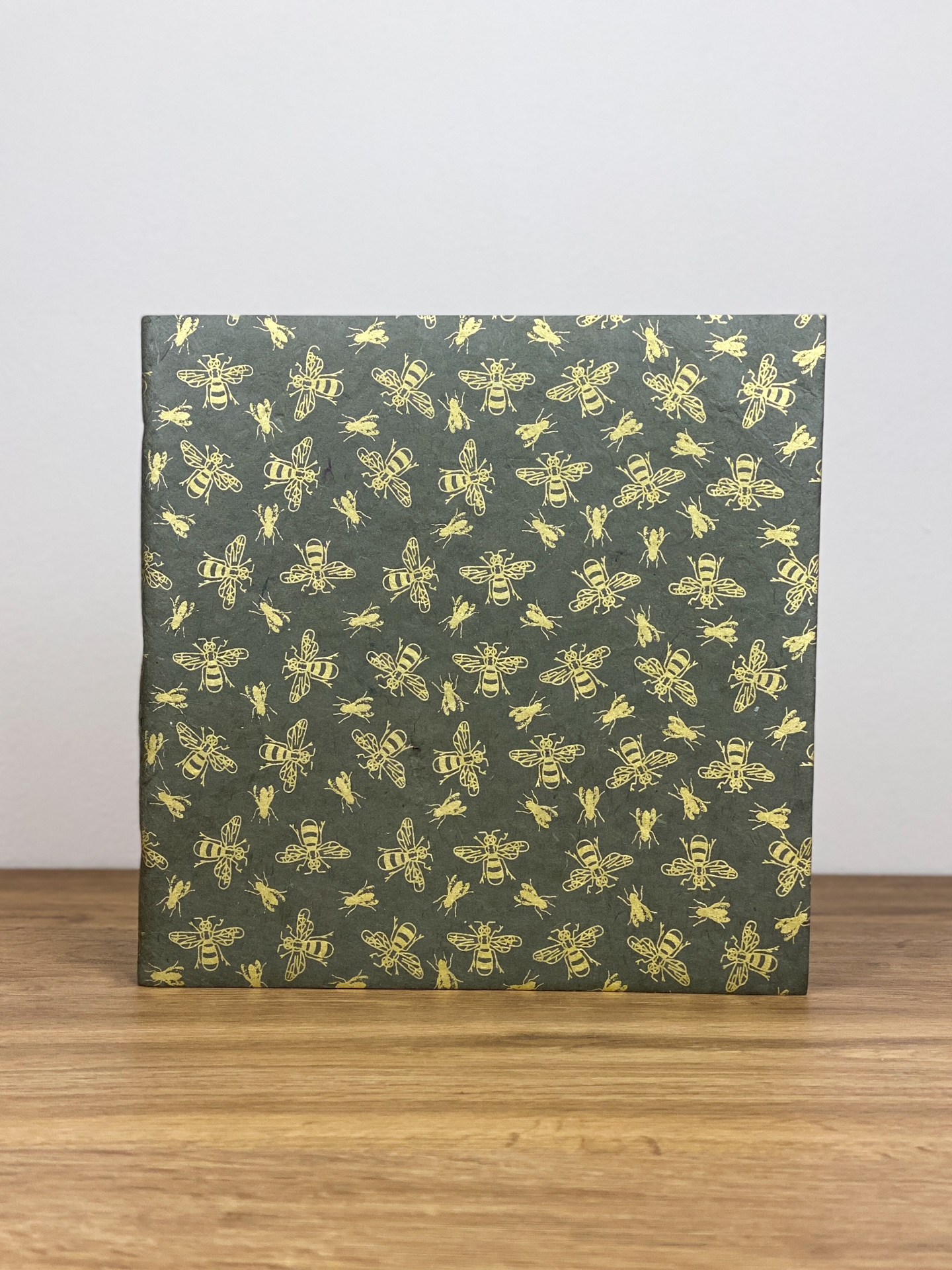 Album Softcover groß Bienen oliv/gold 