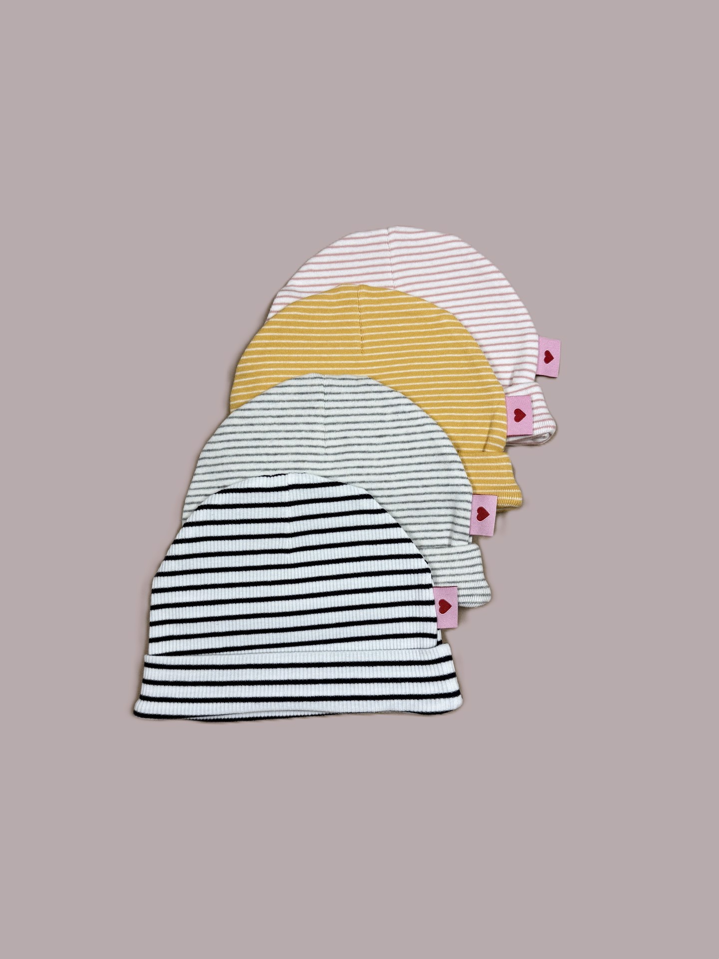 Baby Haube gestreift