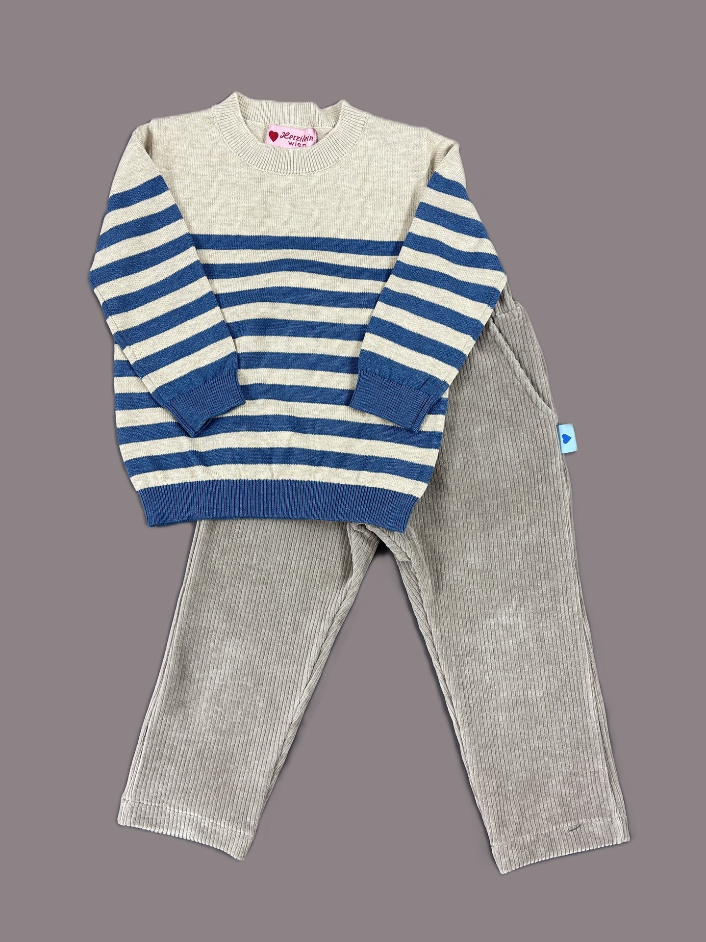 Strickpullover gestreift