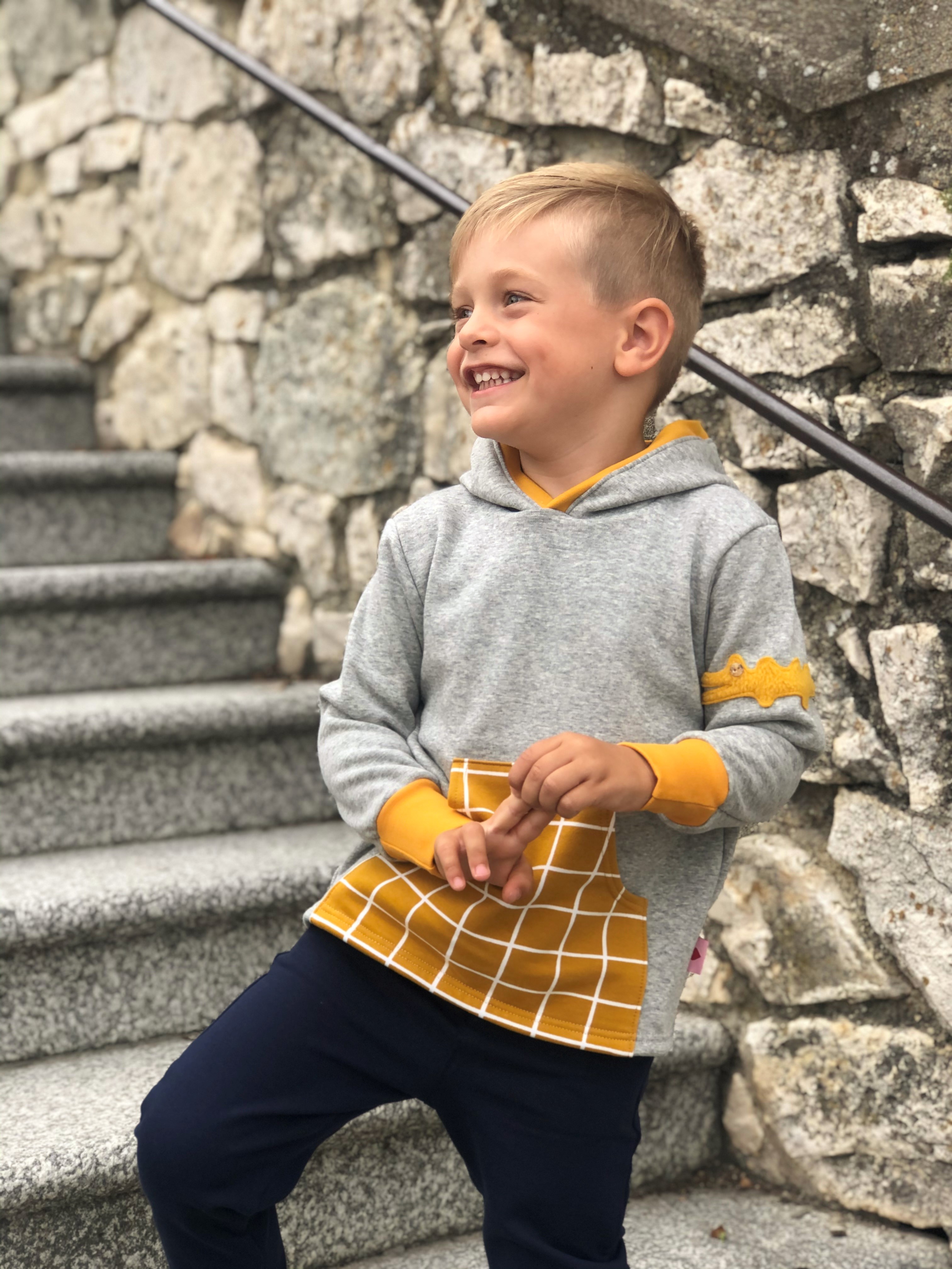 Pullover Kroko Grau Pullover Kroko Grau