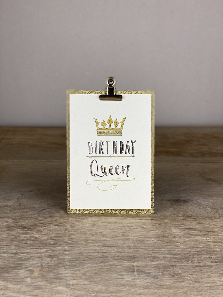 Karte A6 Birthday Queen