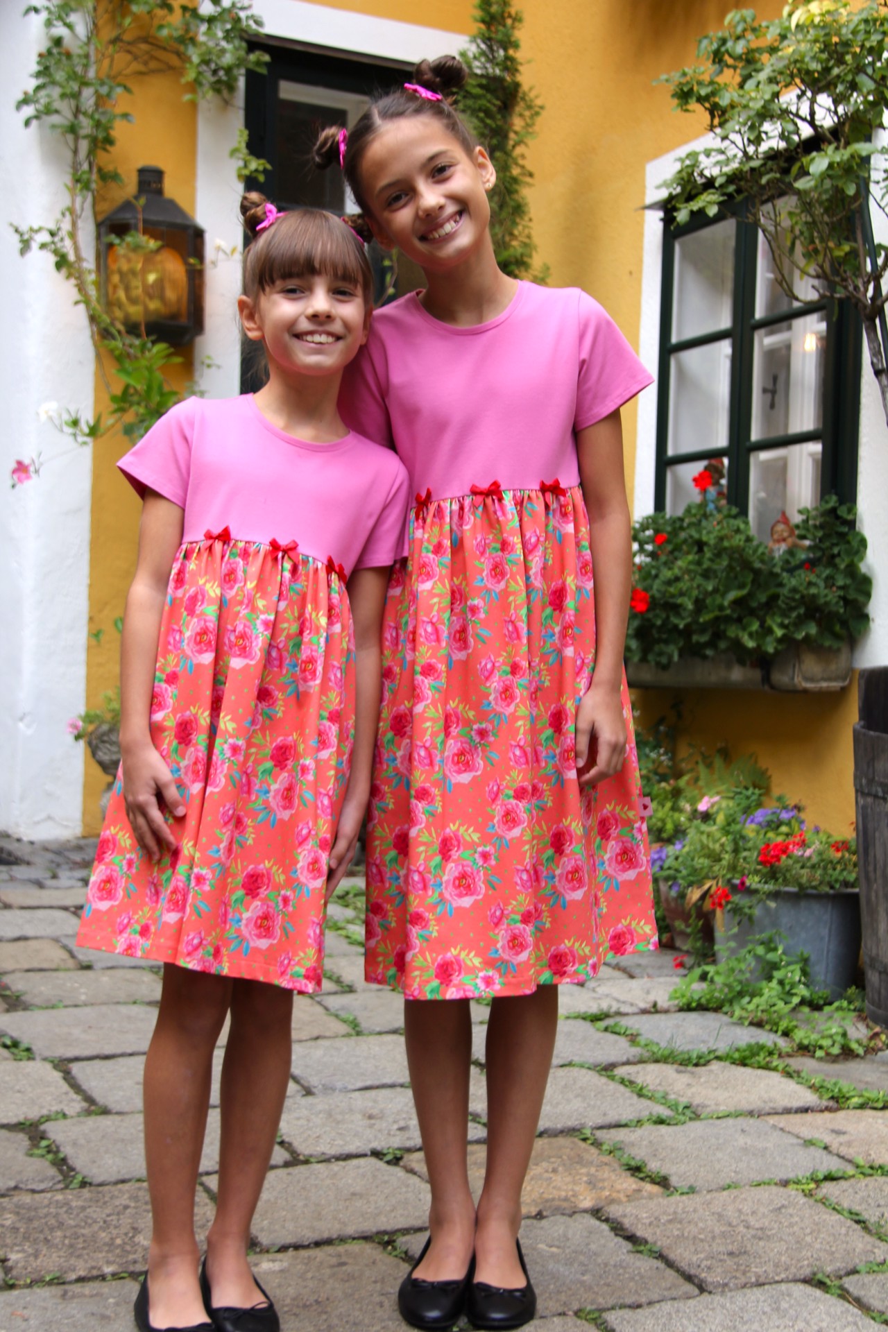 Mädchen Kombi Roses