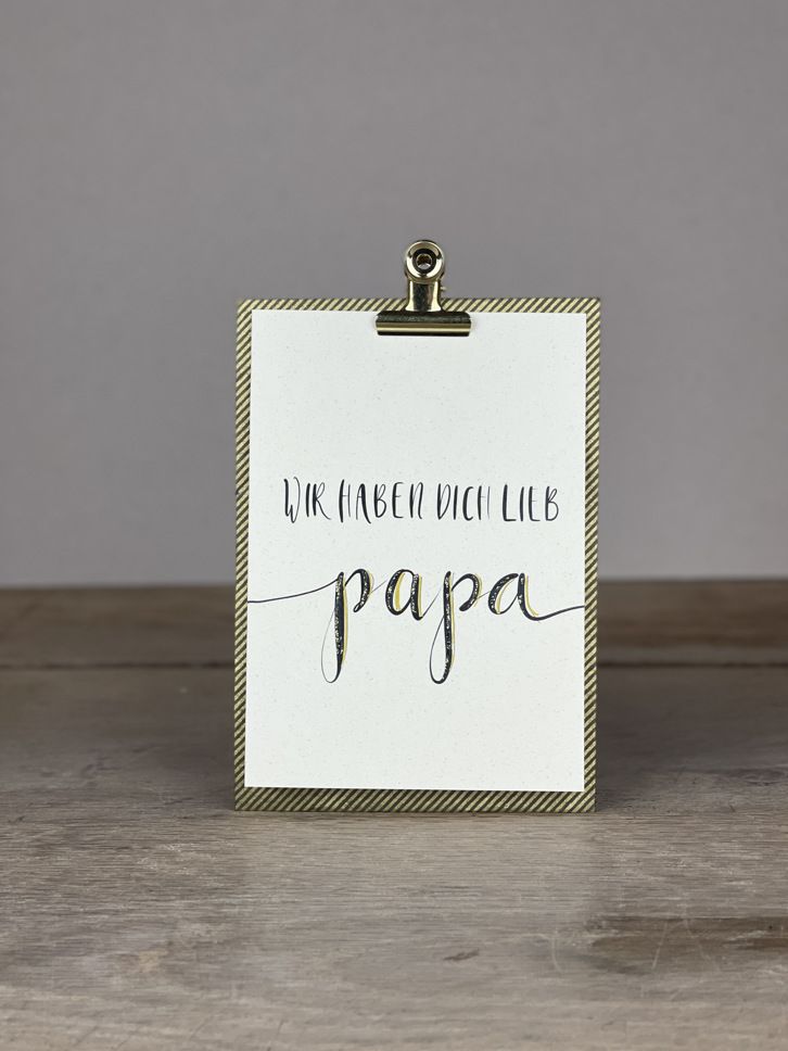 Karte Wir haben dich lieb Papa P3